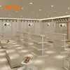 Modern store gondola shelving glass shoe cabinet furniture