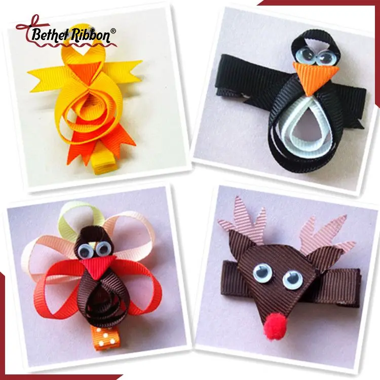 Hair Bows Headband(ribbon Sculpture clip)010