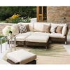 L shape home terrace used modular target patio rattan recliner furniture outdoor set design sofa