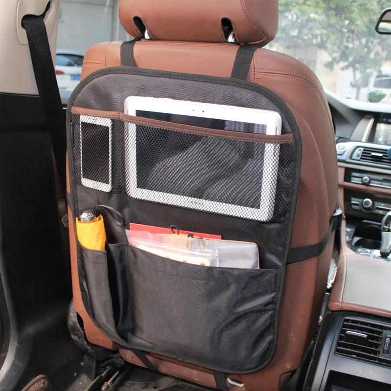 Multipocket Car Storage Organizer For Kid Auto Backseat Kick Mat