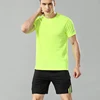 Sports t shirt polyester men's mesh t shirt dry fit