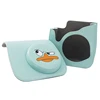 Green duck Leather Camera Strap Bag Case Cover Pouch Protector for fujifilm instax mini 9 instant camera