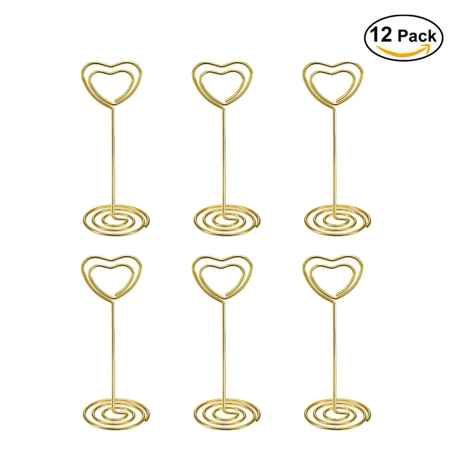 gold table number holders