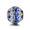 Custom 925 Sterling Silver Blue Enamel Beads Charms Engraved with I Love You to the Moon