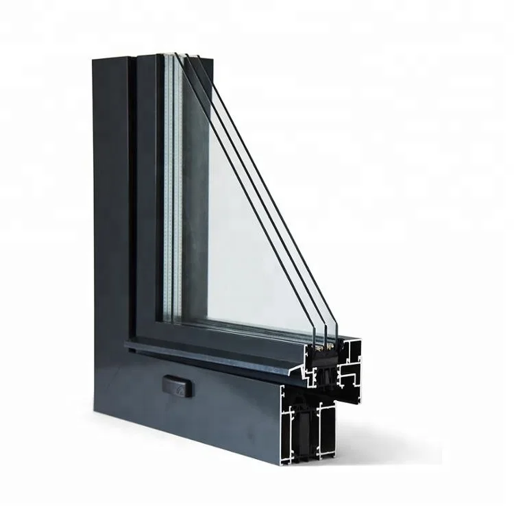 6063 6005 New European Style Casement Window Prefabricated Aluminum Windows And Doors