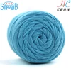 2019 China fabric t shirt yarn supplier hot wholesale spun polyester dyed t shirt yarn for crochet