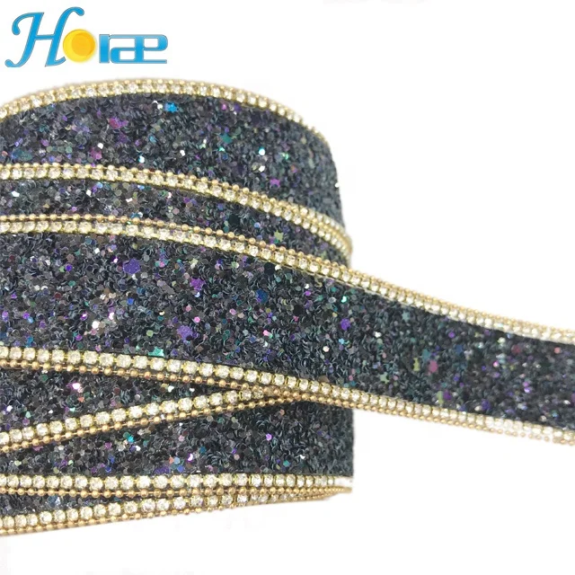 L189 2.7cm Iron On Rhinestone Trim Strass Rhinestone Trim Rhinestone