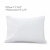 Rectangle sized cotton kids flat head pillow 15*20 inch for baby sleeping