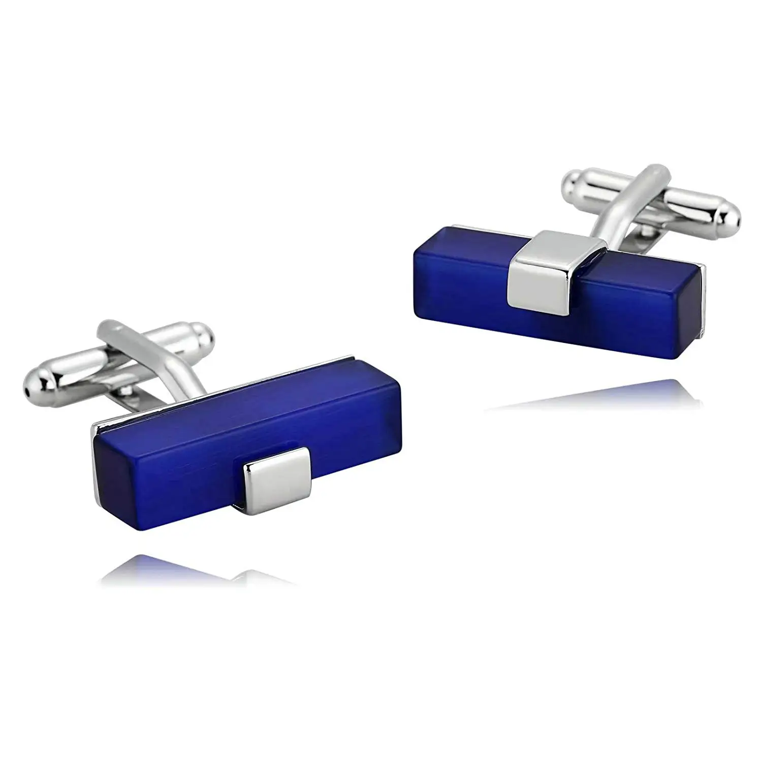 Aooaz Simple Design For Men 6 Style Of Stainless Steel Cufflinks On Wedding Business Shirt With Box