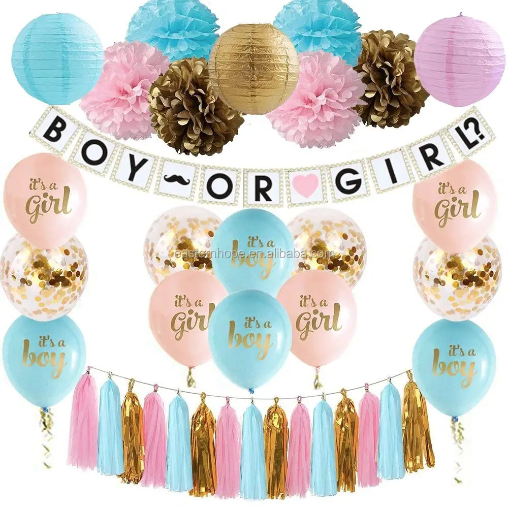 Baby Shower Boy Or Girl Kit Favors,Including Confetti 36