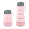 Amazon Hot 400ml Unique Design Silicone Collapsible Water Bottle With Additional Storage Space, Portable Outdoor Water Bottle