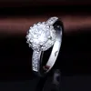 Amazing Beauty Clear Stone Round Design Plain Wedding Rings