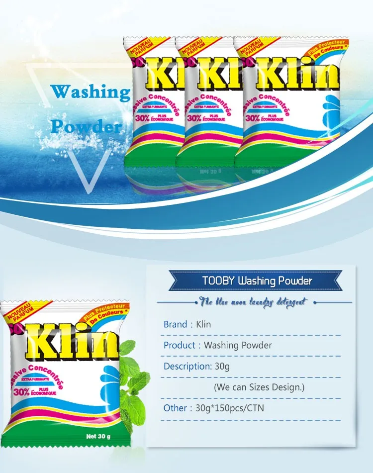 OEM factory manufacture famous klin detergent powder Price
