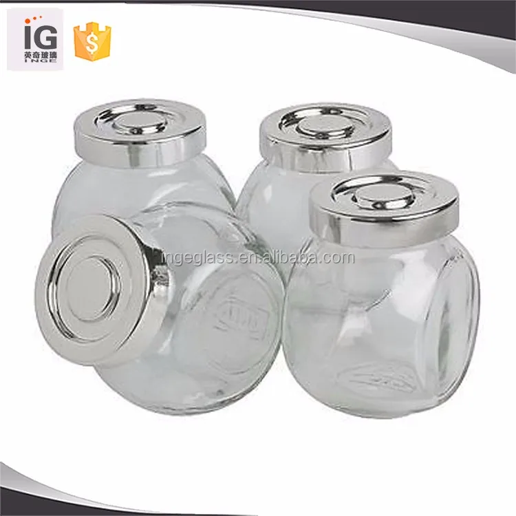 Glass Slant Candy Jar With Plastic Caps Buy Slant Glass Jars,Glass