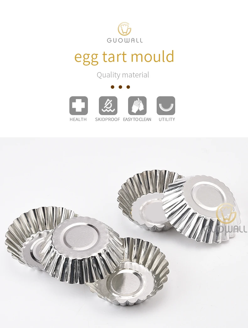 Best Selling Tin Material Egg Tart Mould Cake Mould Baking Mould Pastry