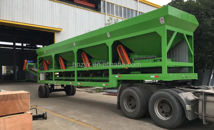 Mobile Hot Mix Asphalt Batching Plant 80-160T/H with Twin Shaft Asphalt Mixer