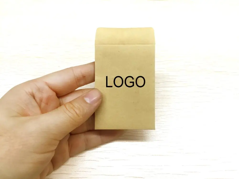 Best Selling Cheap Mini Kraft Paper Custom Coin Envelopes With Water Gule