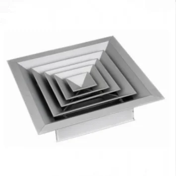 Air Conditioning Square Ceiling Air Diffuser Square Supply Aluminum Square Ceiling Air Diffuser for HVAC System