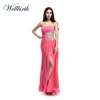 Couture casual strapless bridesmaid dresses cheap pink maxi dress bridesmaid gown