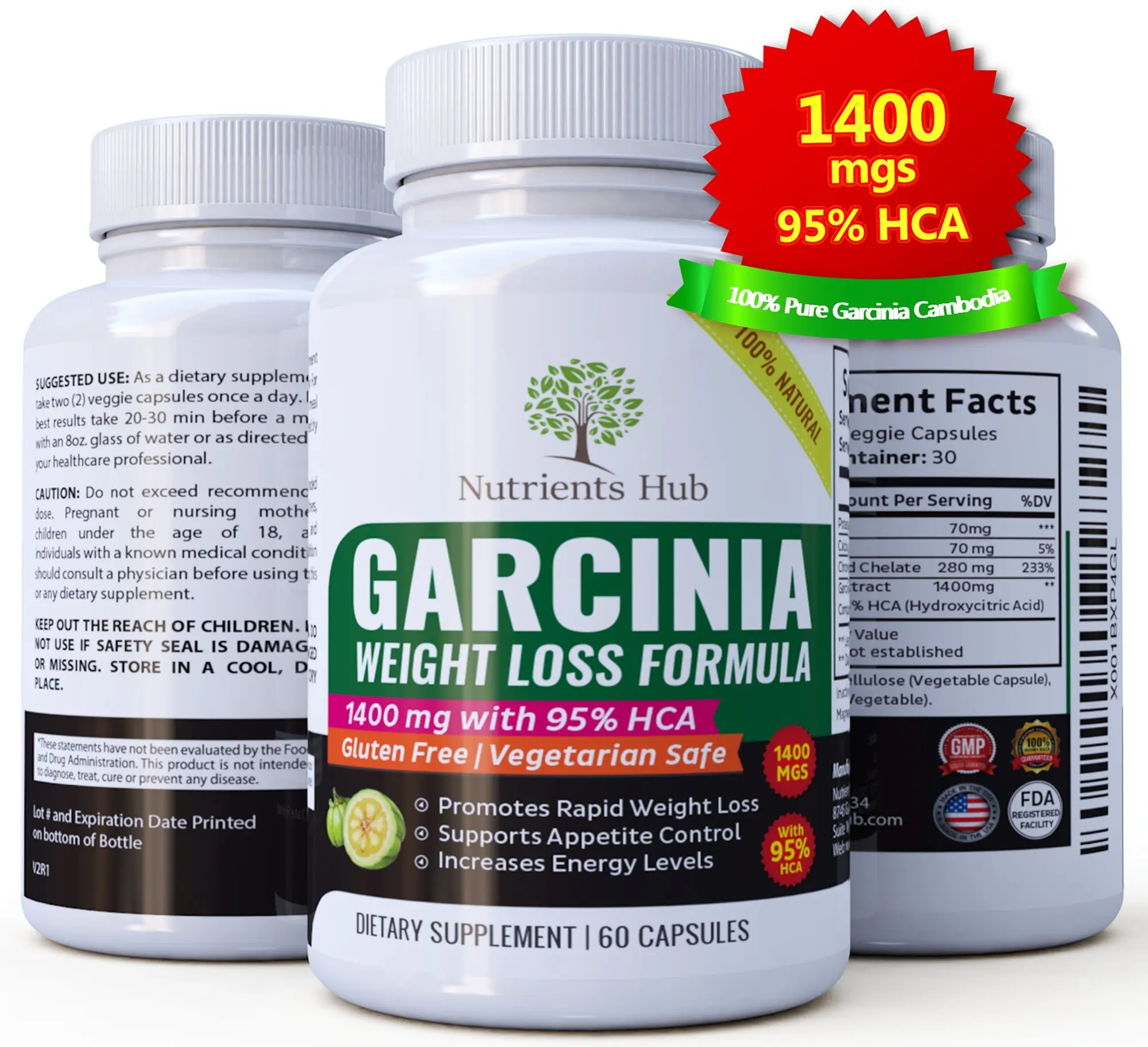 puro garcinia cambogia 1000 mg 60 hca