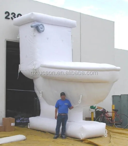 Giant White Inflatable Travel Toilet Seat Replica For Promotion Buy Inflatable Toilet Seat