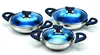 MMS Omlette Set with blue glass lid