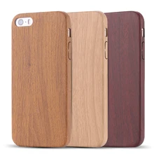 5 s Retro Vintage Wood Bambbo Pattern Leather PU Cases for iphone 5 5s Luxury Slim Back Cover Mobile Phone Protector Accessories