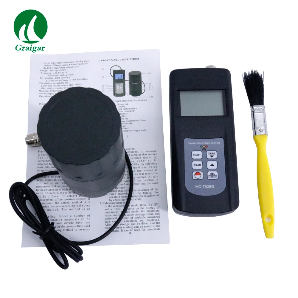 Mc7828g Digital Grain Moisture Meter For 22 Kinds Grains Moisture