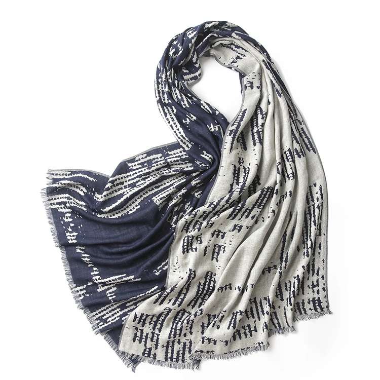 Jacquard Wool Scarf27+