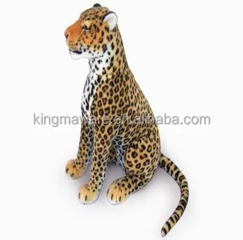 Realistic Plush Brown Leopard Toy Lifesize Stuffed Realistic Plush Brown Leopard Toy Lifesize Stuffed