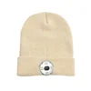 Top sale guaranteed quality winter beanie with led light Winter Hat Plain Beanie Hat