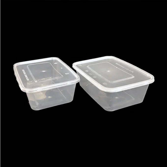 Plastic Meal Prep Containers 5 Compartment With Hinged Lid - Buy 5 ...