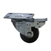 Galvanized Threaded Stem Casters 3 inch PU Roller Industrial Wheels