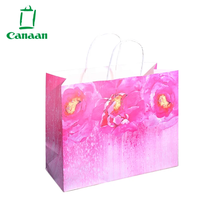Custom Famous Brand Recyclable Brown Colorful Paper Bag Small Fancy ...
