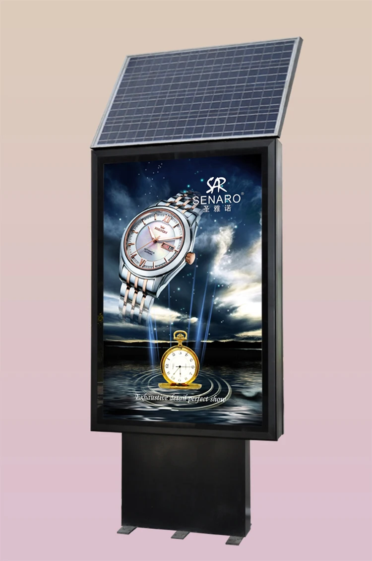 Billboard/outdoor Light Box Solar Led Display Board/with Base Buy