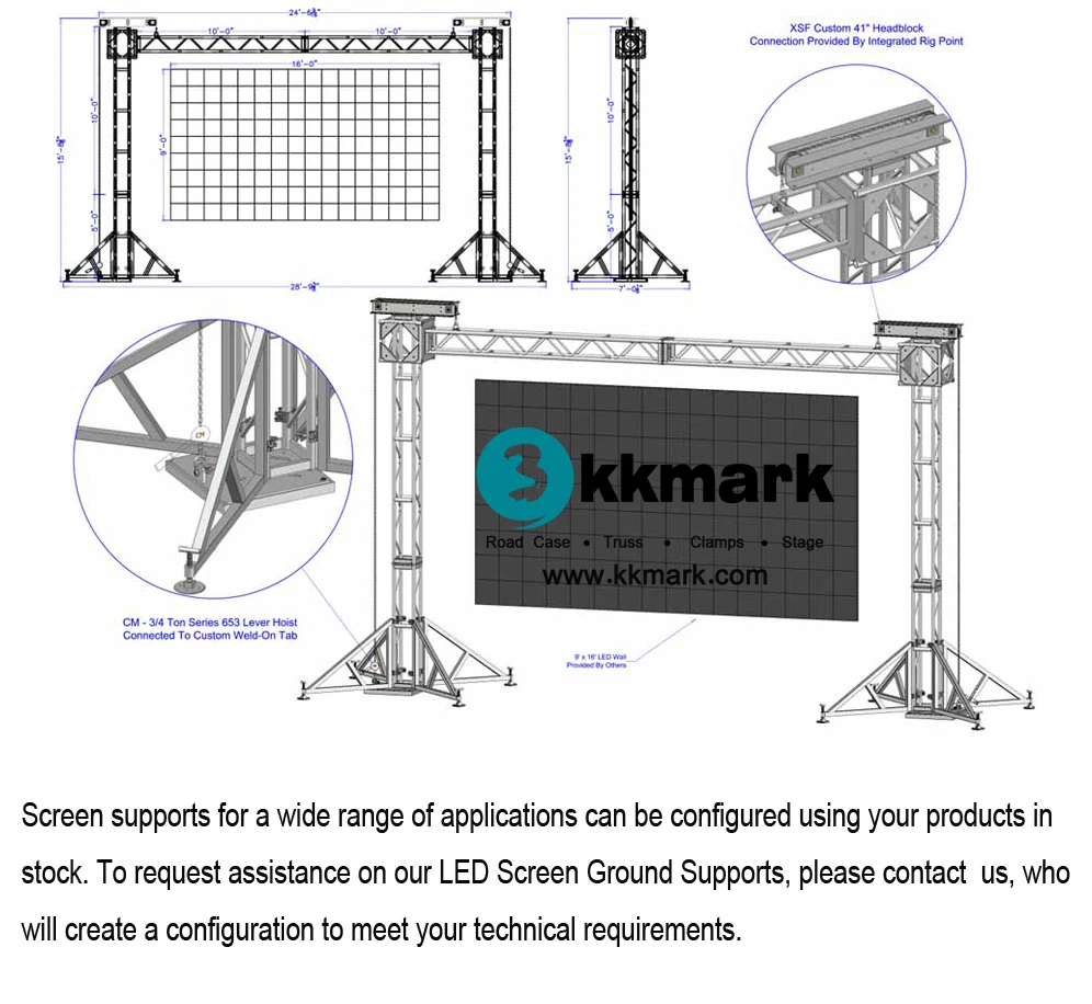 Supports screens. Светодиодный экран на ферме. Ферма для экрана. Ферма под экран.