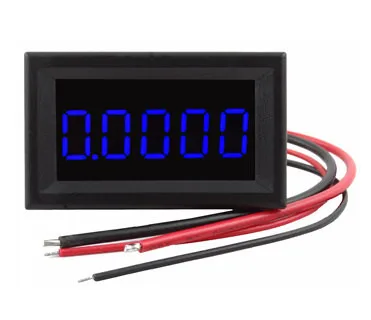 0.36/" Digital Ammeter 0-3.0000A DC Current Panel Meter Five Digit Red LED