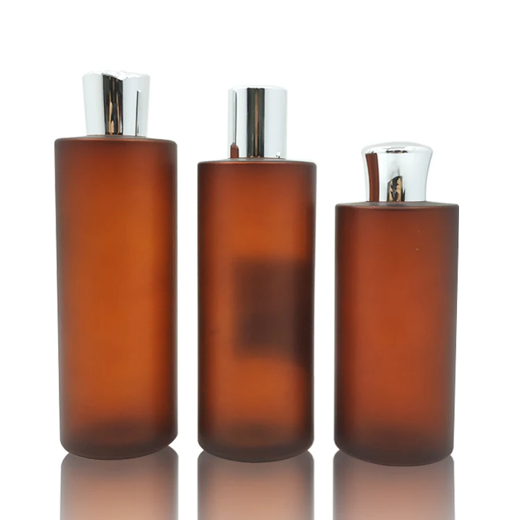 Pet Frosted Cosmetic Bottle Amber Shampoo Toner Plastic Bottle 10ml