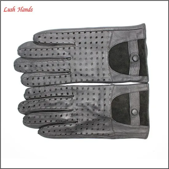 Men's unlined driving leather gloves in Europe