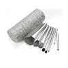 Cosmetic Silver Glitter Cylinder Package Luxury Makeup Brush Set