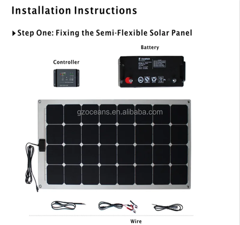 32 Cells 23 Sunpower Solar Cell 12v18v 110w Semi Flexible Solar Panel Buy Semi Flexible 1834