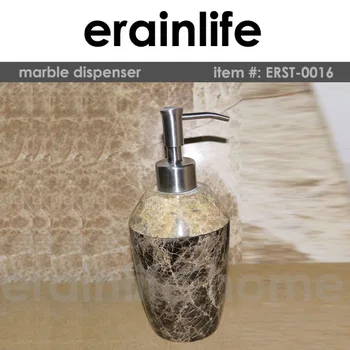 Ecru Decorative Pattern Round Marble Hotel Balfour Bathroom Soap Ecru Decorative Pattern Round Marble Hotel Balfour Bathroom Soap Dispenser