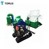 12.5HP engine soybean combine harvester with capacity 2-3mu/h