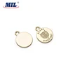 Best selling custom engraved letters logo metal tag gold zipper pull