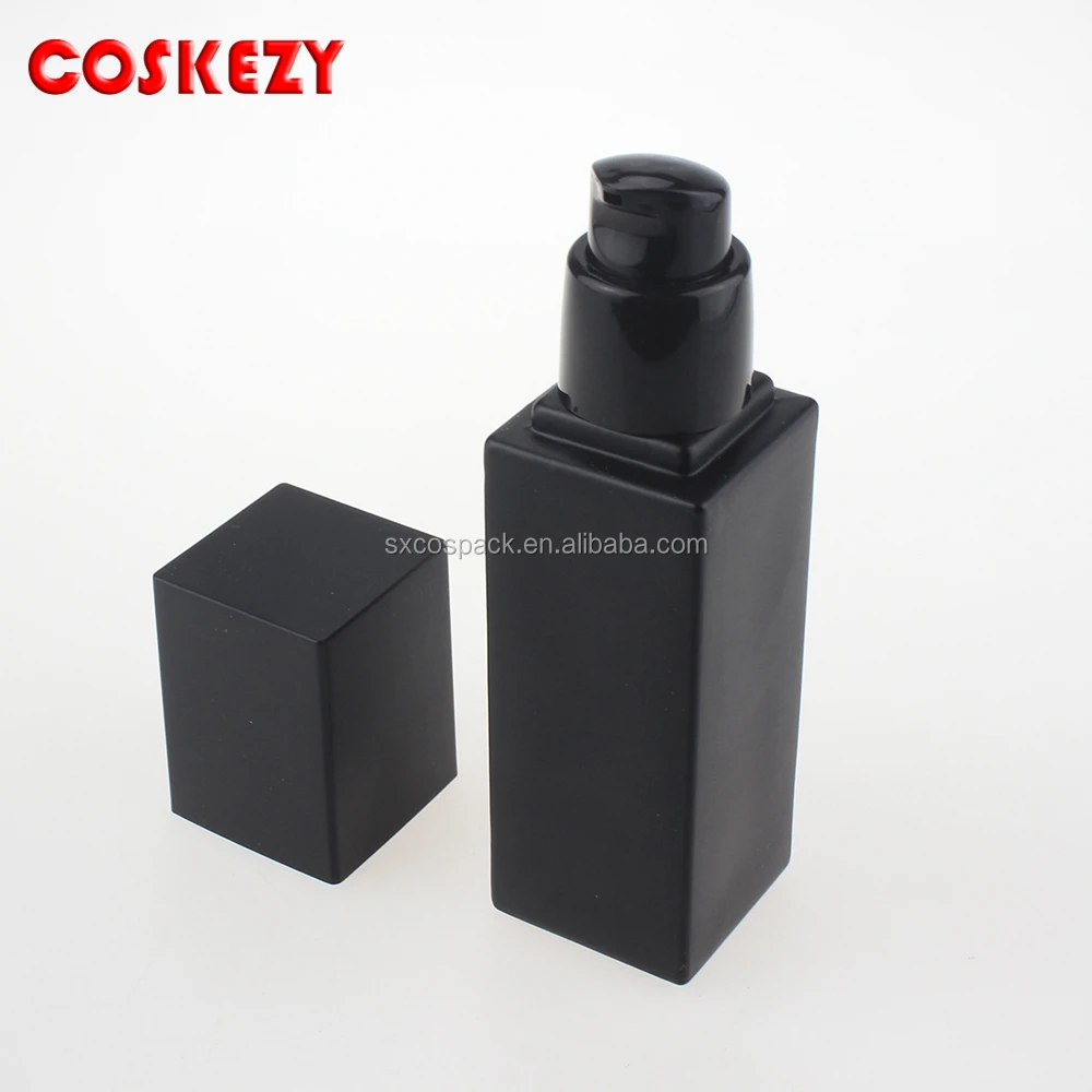 Download Black Cap 15ml 30ml 45ml Cosmetic Matte Black Glass Bottle With Lotion Pump Square Black Empty Glass Pump Package For Skincare Buy Glass Cosmetic Bottle Lotion Pump Glass Bottles Glass Pump Bottle Product On