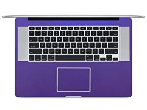 BingoBuy Customized Full or Half Wrist Palm Rest Palmrest Guard Cover Skin Protector for 15.4" Apple Macbook Pro with retina display model No. A1398 (Violet Sparkle Matte Full Palmrest Skin)