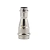 stainless steel press fit reducer with plain end