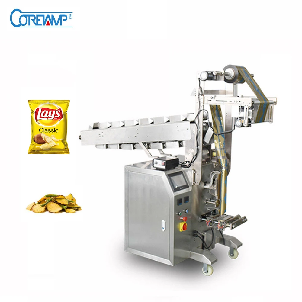 Vertical Automatic Small Bag Potato Chips Packaging Machine With Chain Type Batchers Buy 2162