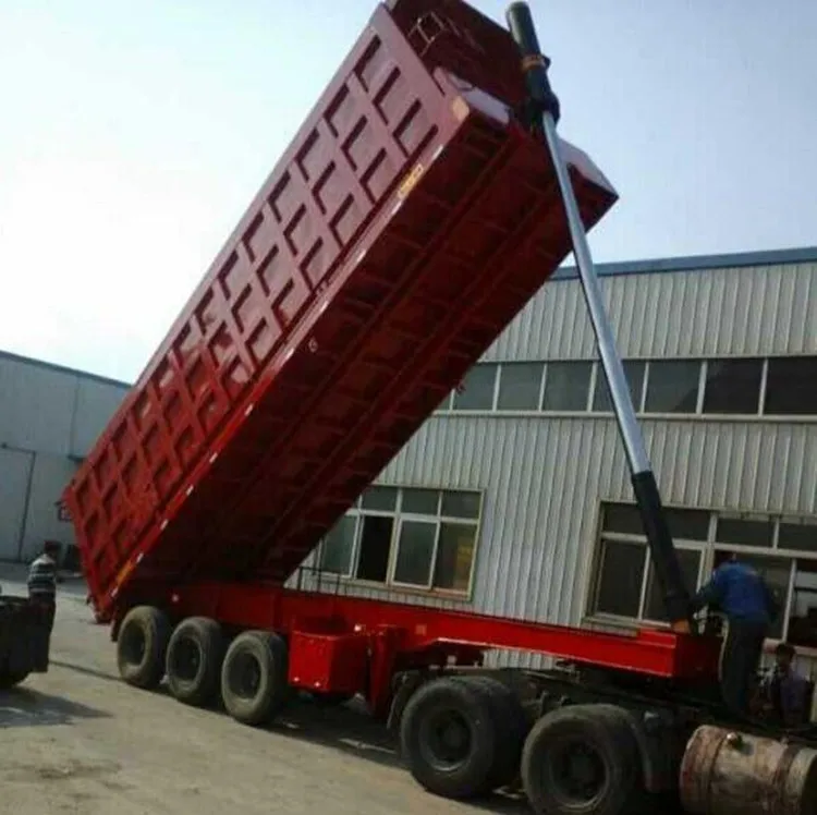 China Made 3 Axles 60 Ton Rear Dump Semi Trailer For Sale