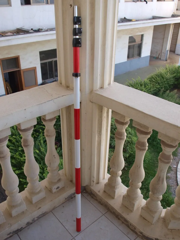 heavy duty aluminum prism pole 5m
